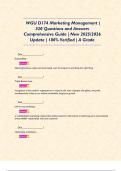 WGU D174 Marketing Management &vert; 320 Questions and Answers Comprehensive Guide &vert; New 2025&sol;2026 Update &vert; 100&percnt; Verified &vert; A Grade  