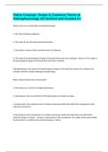 Patho Concept&comma; Scope & Common Terms of Pathophysiology All Verified and Graded A&plus;