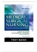 Medical-Surgical-Nursing-10th-Edition-Lewis-Test-Bank&period; Questions With Correct Answers 2022&sol;2023 Latest Update