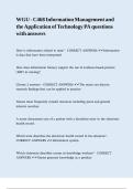 WGU - C468 Information Management and the Application of Technology PA questions with answers