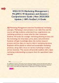  WGU D174 Marketing Management &vert; PA &lpar;JNV1&rpar; 70 Questions and Answers &vert; Comprehensive Guide &vert; New 2025&sol;2026 Update &vert; 100&percnt; Verified &vert; A Grade  