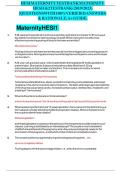 HESI MATERNITY PEDS&sol;100&plus;QUESTIONS AND ANSWERS&sol;EXAM PRACTICE GUIDE&sol;A&plus;GRADED&sol;LATEST UPDATE 2025