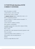 C173&comma;D278 Study Questions WITH CORRECT ANSWERS&comma;