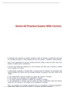  Series 63 Practice Exams With Correct Answers