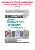 Test Bank for Illustrated Dental Embryology Histology and Anatomy 5th Edition by Margaret J&period; Fehrenbach&comma; Tracy Popowics&vert; 9780323611077&vert; All Chapters&vert; LATEST 2025