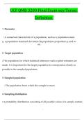 UCF QMB 3200 Final Exam &kcy;ey Terms   Definition  Questions and Answers &lpar;Verified Answers&rpar; &vert;&vert; 100&percnt; VERIFIED &sol;&sol; A&plus; GRADED 2025&sol;2026