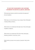 NU 545 UNIT 5 QUESTIONS AND ANSWERS UNIVERSITY OF SOUTH ALABAMA &lpar;2025-2026&rpar;
