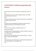 CNT EXAM CCAOM exam questions with answers