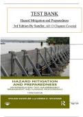 Hazard Mitigation and Preparedness 3rd Edition Test Bank By Sandler & Schwab&comma; All 13 Chapters Covered&comma; Verified Latest Edition