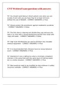 CNT Written Exam questions with answers