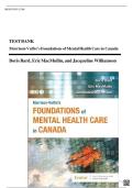 Test Bank For Morrison-Valfre's Foundations of Mental Health Care in Canada&comma; 1e  by Boris Bard &vert;&vert;ISBN&colon;9781771722339