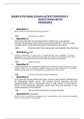 NURS 676 FINAL EXAM LATEST VERSION 3 QUESTIONS WITH ANSWERS 