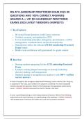 RN ATI LEADERSHIP PROCTORED EXAM 2025 80 QUESTIONS AND 100&percnt; CORRECT ANSWERS GRADED A&plus;&sol; ATI RN LEADERSHIP PROCTORED EXAMS 2025 LATEST VERSIONS &lpar;NEWEST&excl;&excl;&rpar;