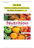 Test Bank For Nutrition&colon; Concepts & Controversies  16th Edition by Frances Sizer&vert;&vert;ISBN&colon;9780357727614