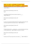 2025 VA HIC License Exam Prep Questions with Correct Answers &vert; Updated Study Guide