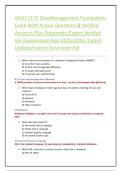 WGU C175 DataManagement Foundations Exam With Actual Questions & Verified Answers&comma;Plus Rationales&sol;Expert Verified For Guaranteed Pass 2025&sol;2026 &sol;Latest Update&sol;Instant Download Pdf