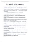 Fire and Life Safety Questions 