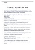 EEOB 3310 Midterm Exam 2025