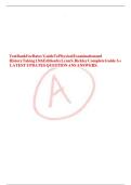 Test Bank For Bates' Guide To Physical Examination and History Taking 13th Edition by Lynn S&period; Bickley Complete Guide A&plus; LATEST UPDATES QUESTION ANS ANSWERS