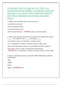 2025 TCAR Post-Test Exam &vert; Actual Questions with Correct Answers &vert; Verified & Graded A&plus; &vert; Complete Update