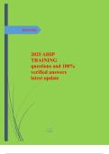 2025 AHIP Training Questions & Answers &vert; 100&percnt; Verified Study Guide