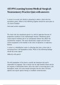 ATI PN Learning System Medical-Surgical Neurosensory Practice Quiz with answers