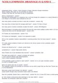 ACOLS LYMPHATIC DRAINAGE &num;1 Q AND A
