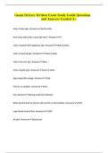 Guam Drivers Written Exam Study Guide Questions and Answers Graded A&plus;