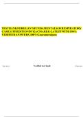 TESTBANKFOREGAN’SFUNDAMENTALSOFRESPIRATORY CARE11THEDITIONBYKACMAREK-LATESTWITH100% VERIFIEDANSWERS.100%Guaranteedpass