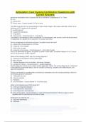 Ambulatory Care Nursing Certification Questions with Correct Answers