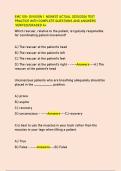 EMC 100- DIVISION 1 NEWEST ACTUAL 2025&sol;2026 TEST  PRACTICE WITH COMPLETE QUESTIONS AND ANSWERS &period;VERIFED&sol;GRADED A&plus;