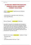 VA DEQ ESC INSPECTOR EXAM 2025  UPDATED ACTUAL EXAM WITH  CORRECT SOLUTIONS&period; 