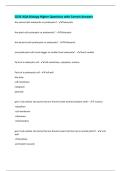 GCSE AQA Biology Higher Questions with Correct Answers