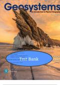 Geosystems&colon; An Introduction to Physical Geography&comma; 10th Edition &ndash; Test Bank &lpar;Robert W&period; Christopherson&rpar; &ndash; Complete Exam Material&period;  study guide