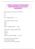 AIRAF AIRLAW EXAM WITH GUARANTEED ACCURATE ANSWERS