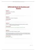 CIPP&sol;E Self-Study Set Questions and Answers