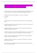 ACSA NCSO Exam Prep Questions with Guaranteed Accurate Answers