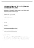 AEPA AZ083 EXAM QUESTIONS WITH CORRECT ANSWERS