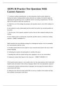AEPA 36 Practice Test Questions With Correct Answers
