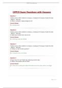CIPP&sol;E Exam Questions with Answers
