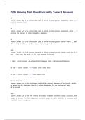 ORD Driving Test Questions with Correct Answers&period;pdf