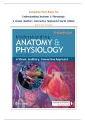 complete test bank for Understanding Anatomy & Physiology&colon; A Visual&comma; Auditory&comma; Interactive Approach Fourth Edition by Gale Sloan Thompson