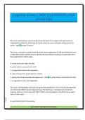 Capstone Exam 3 2025 QUESTIONS AND ANSWERS