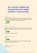 BIO 1108 EXAM 2 &lpar;HERRICK&rpar; REAL EXAM QUESTIONS WITH CORRECT ANSWERS&comma; A&plus; SCORE SOLUTIONS&period;      