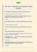 A2L Core 1 Questions with Detailed Verified  Answers