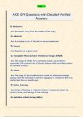 ACE GFI Questions with Detailed Verified  Answers