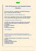 ACE GFI Questions with Detailed Verified  Answers 