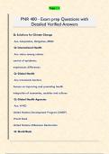 PNR 400 - Exam prep Questions with  Detailed Verified Answers 