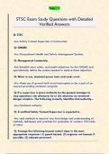STSC Exam Study Questions with Detailed  Verified Answers