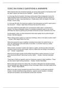 COSC 354 EXAM 2 QUESTIONS & ANSWERS